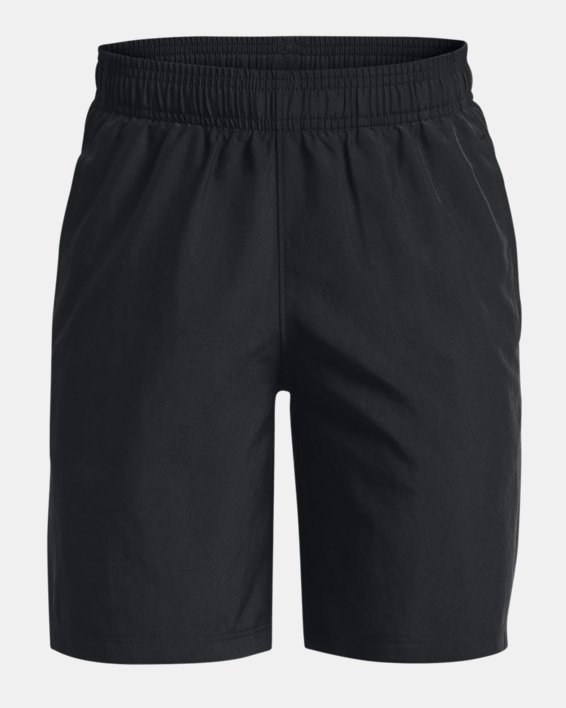 Boys' UA Woven Graphic Shorts in Black image number 0